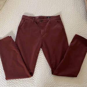 Rust colored AG Caden pants
